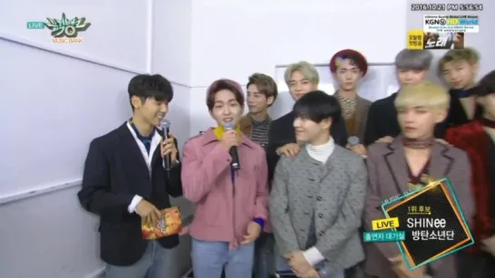 161021 Interview SHINee  @ Music Bank