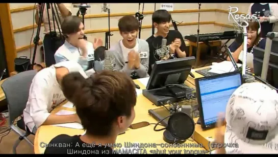 [ROSAS RUS SUB] [150703] SEVENTEEN (세븐틴) @ Kiss The Radio Sukira [2 часть]