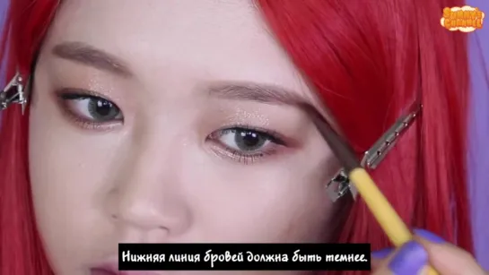 [рус суб] Sunny makeup - Red Velvet Russian Roulette Yeri Makeup Tutorial