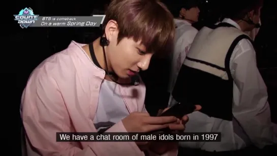 [ENG] BTS - 봄날 Spring Day Behind The Scene  Mnet M!Countdown