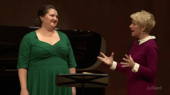 Joyce DiDonato - Masterclass at Julliard (21.10.17) - Part II