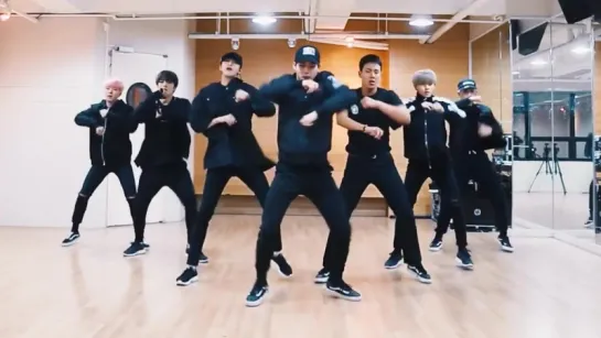 Monsta X Fighter mirrored Dance Practice