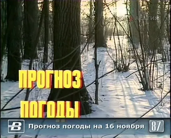 Прогноз погоды на 16 ноября 1987 года