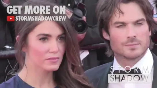 Ian Somerhalder and Nikki Reed on the red carpet of Youth in Cannes