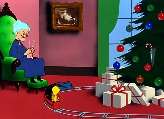 Tweety And Sylvester - "Gift Wrapped" (с переводом)