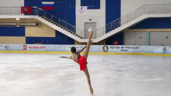 Камила Валиева, ПП (Kamila Valieva, FS) Первенство Москвы старшего возраста 2019