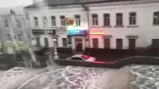 Каскадный водопад в Брянске