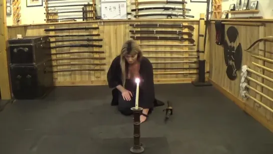 IAIJUTSU KEIKO _ CANDLE CUT