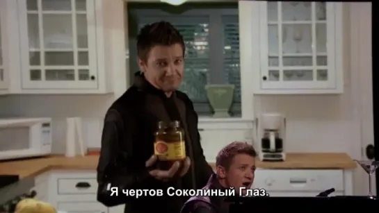 Jeremy Renner Sings About His Superhero Hawkeye's Powers on The Tonight Show - русские субтитры