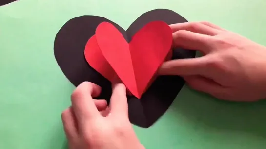 DIY Valentin’s Day card ideas Heart Envelope _ Валентинки Открытки Сердечки из бумаги Своими руками