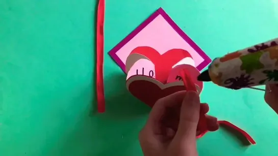 Открытка Валентинка _ DIY Valentine’s Day  card ideas