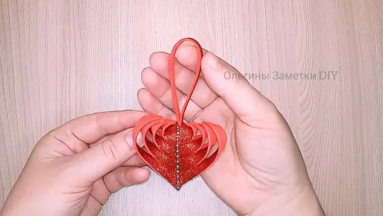 💕DIY💕Glitter foam HEART for Valentines Day decoration. Valentines Day Gifts and Crafts.