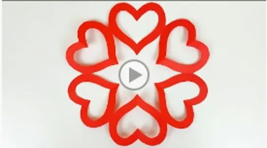 ❄️Снежинка СЕРДЕЧКИ ❤️❤️ Украшения на День Святого Валентина своими руками Valentine Heart Snowflake