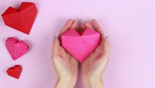 3D Сердце Коробочка из бумаги _ Paper Heart Box _ Валентинка _ Valentines Day