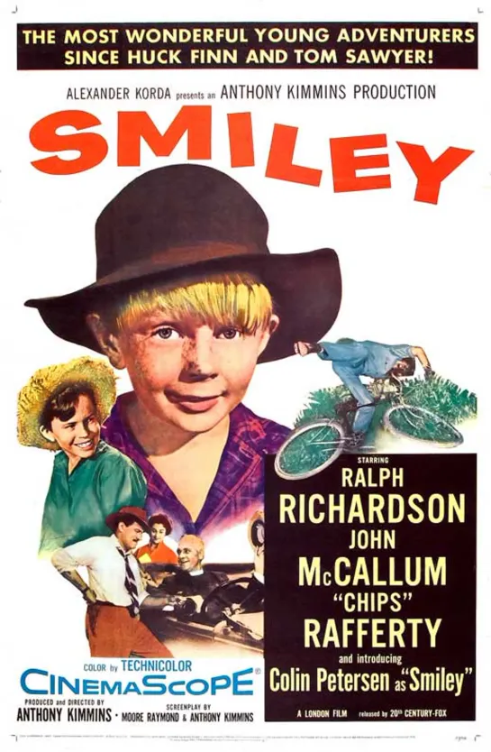 Смайли / Smiley (1956 Великобритания) комедия дети в кино Режиссер: Энтони Кимминс / Anthony Kimmins