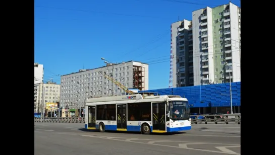 МОСКВА. ПОЕЗДКА НА ТРОЛЛЕЙБУСЕ № 19 ОТ КРЫЛАТСКОГО ДО МЕТРО "СОКОЛ" (2012)