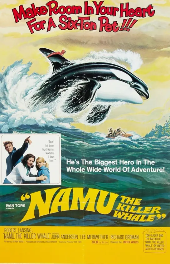 Наму, кит - убийца / Namu, the Killer Whale (1966 США) приключения драма дети в кино