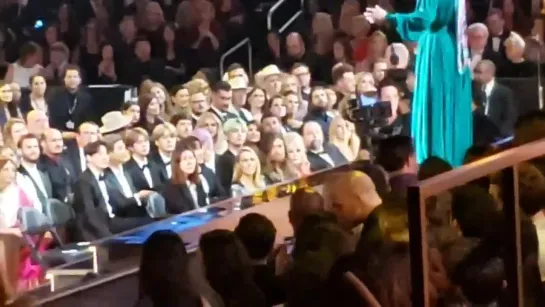 Look at our boys Ill post the rest of my footage in my vlog - - Grammys TearItUpBTS [@BTS_twt]