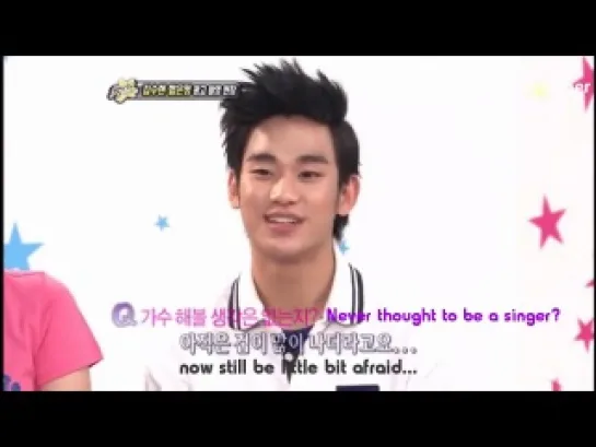 [eng sub.] Kim SooHyun & EunJung at TV Section 110304.