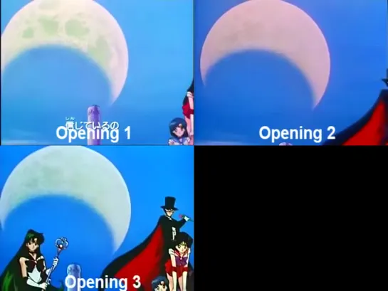 Sailor Moon S Opening Comparisons