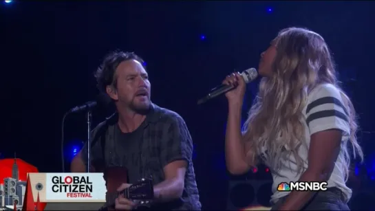 Eddie Vedder with Beyonce - Redemption Song