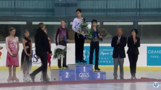 2016 JGP France Junior Men Victory Ceremony