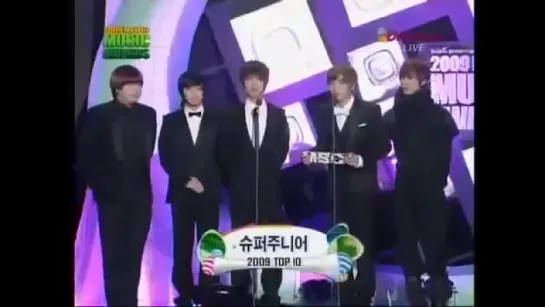 Super Junior - Won 2009 Top 10, Melon Music Awards 16.12.2009