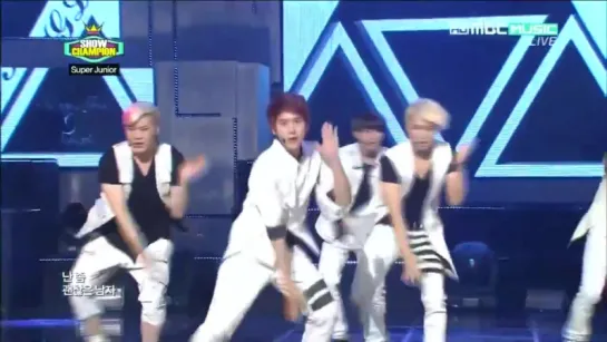 Super Junior - Sexy, Free & Single, MBC Show Champion 24.07.2012