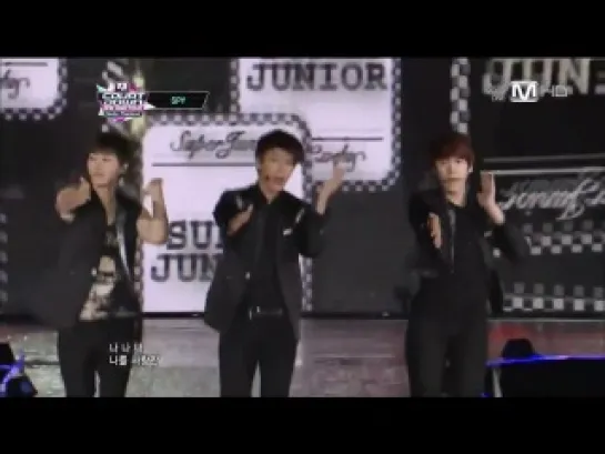 Super Junior -  Superman, SPY, Sexy,Free & Single, Mnet! M!Countdown Smile Thailand 11.10.2012