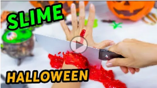 6 DIY Поделки на Хэллоуин своими руками 2020 Halloween необычные слаймы для Хэллоуина