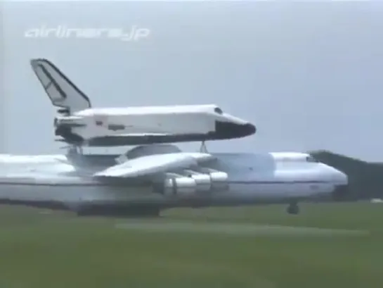 Ан -225 Мрия и Буран, Париж 1989 _ An-225 with Buran, Paris 1989. Советская техника.