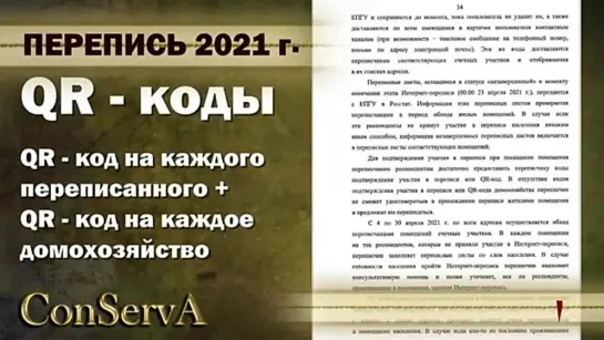 ПЕРЕПИСЬ 2021. QR коды для всех инвентаризация РФ. определить Родину. - 24.10.2021г