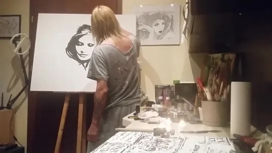 Dalida Speed Action Painting Krajewski Piotr