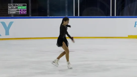 Anastasia Tarakanova (RUS) ¦ Ladies Free Skating ¦ Gdansk 2019