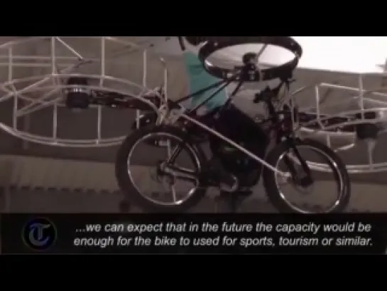 Flying electric bicycle invented in Czech Republic