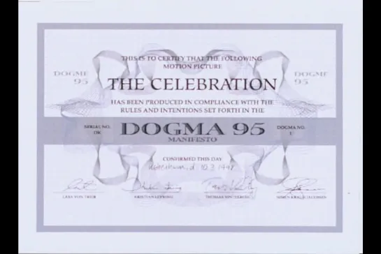 Торжество. Догма №1 / Festen. Dogme #1 (Томас Винтерберг / Thomas Vinterberg) [1998, Дания, Швеция, Драма] (RUS SUB)