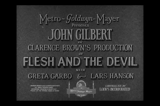 ᴴᴰ Плоть и дьявол / Flesh and the Devil (Клэренс Браун / Clarence Brown) [1926, США, драма, немое кино] (RUS SUB)