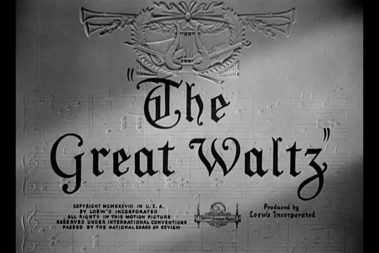 ᴴᴰ Большой вальс / The Great Waltz (Жюльен Дювивье / Julien Duvivier) [1938, США, мюзикл, мелодрама, биография]