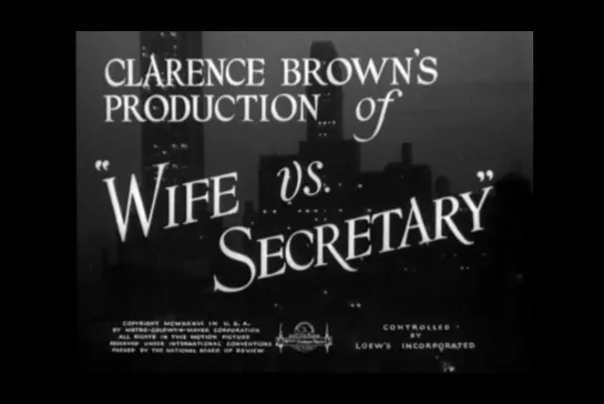 ᴴᴰ Жена против секретарши / Wife vs. Secretary (Кларенс Браун / Clarence Brown) [1936, США, комедия, мелодрама]