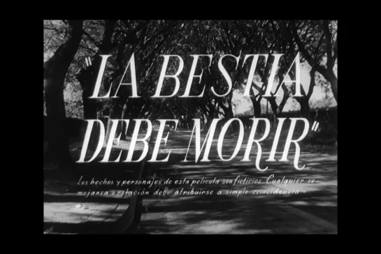 ᴴᴰ Зверь должен умереть / The Beast Must Die (Román Viñoly Barreto) [1952, Аргентина, фильм-нуар] (RUS SUB)