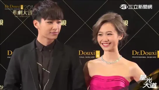 [2015 Sanlih Drama Awards] 炎亞綸 Aaron Yan on the red carpet with Lulu