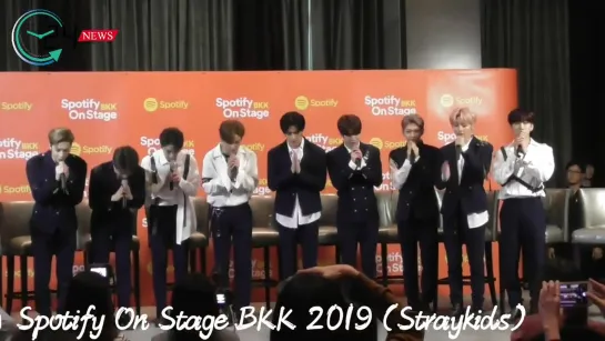 [191016] Stray Kids » press conference » Spotify On Stage BKK 2019