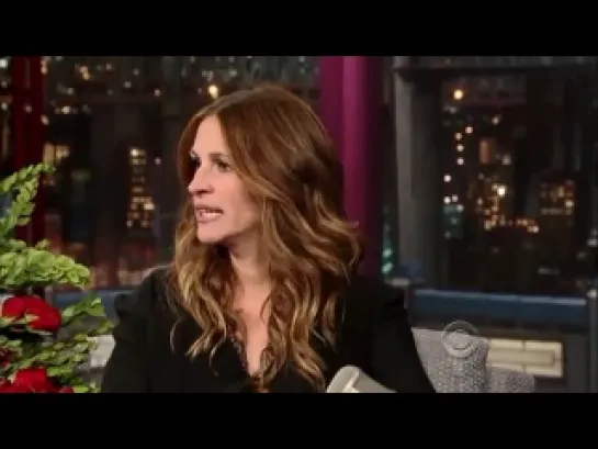 Julia Roberts interview on David Letterman 12 December, 2013