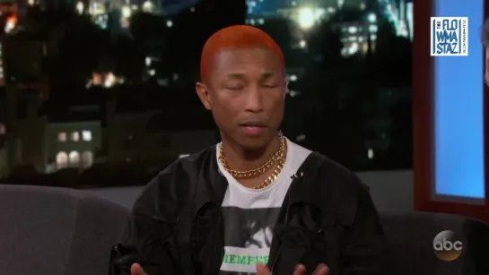 Pharrell Williams на шоу Jimmy Kimmel. Русский язык (Flowmastaz)