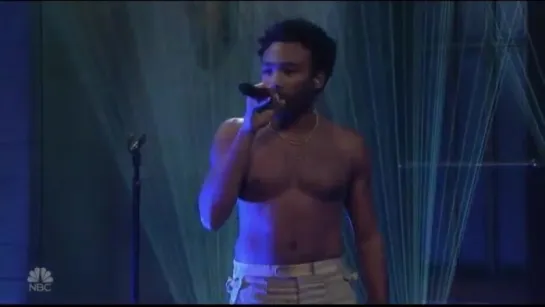 Childish Gambino performing This Is America on SNL