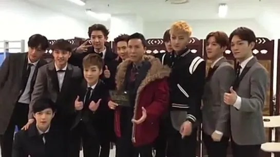 150116 EXO @ Youku Night Backstage