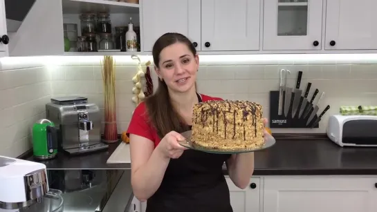 Медовик на Сковородке, Вкусно и Просто _ Honey Cake Recipe _ Ольга Матвей