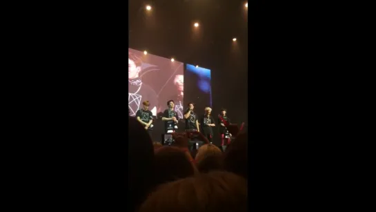 [VK][170813] MONSTA X Fancam ending speech @ 'THE 1ST WORLD TOUR' Beautiful in Moscow