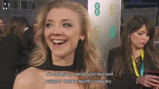 BAFTAs - Natalie Dormer talks the importance of Times up (Rus sub)