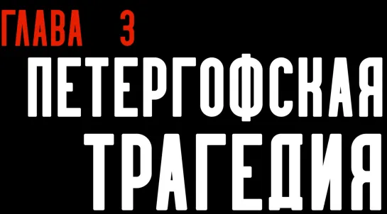 Глава 3. Петергофская трагедия